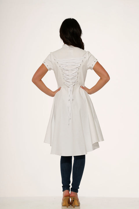 Hvid Bataljon Hi-Lo Kjole-7