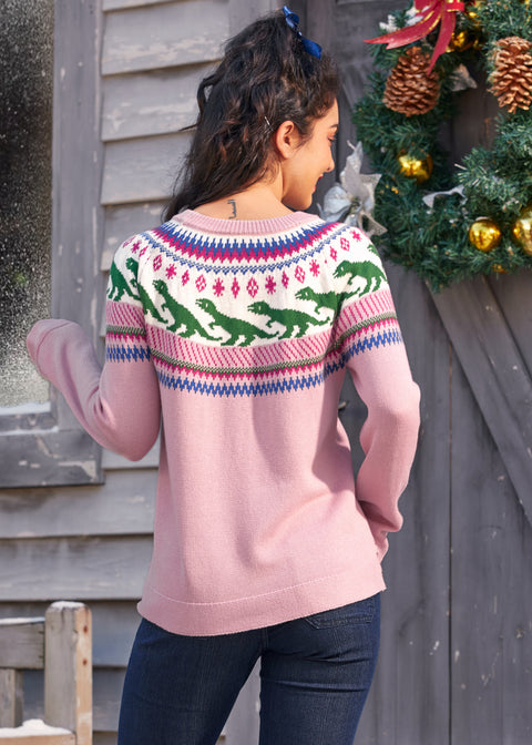 Retro Charm Raglan Sweater-4