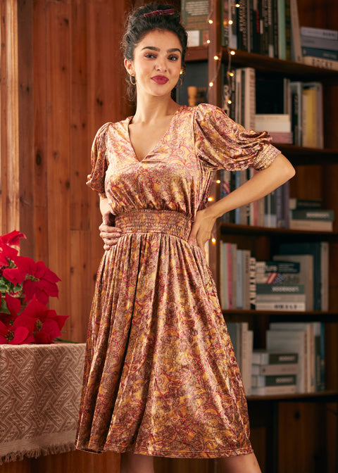 Bohemian Rhapsody Kjole med Ballonærmer-1