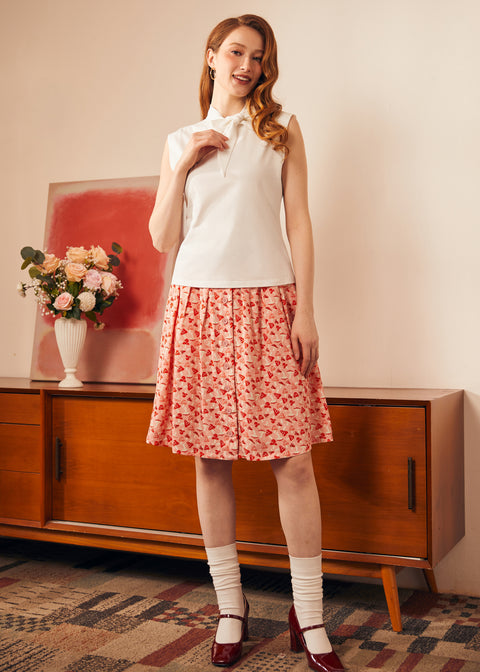 Retro Rendezvous top med bindekrave-7