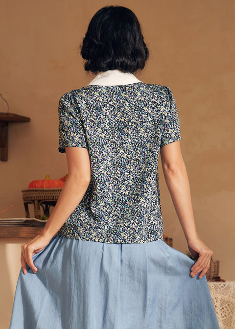 Positive First Impressions bluse med bindehals-4