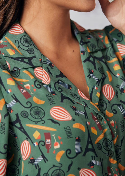 Kald det en klassisk langærmet skjorte med campkrave-1