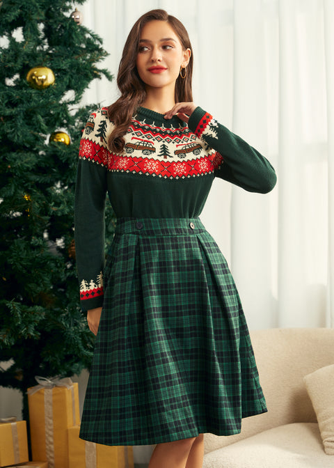 Evergreen Outing Midi-nederdel-2