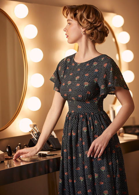 Sound of the Music-kjole med kappeærmer-7