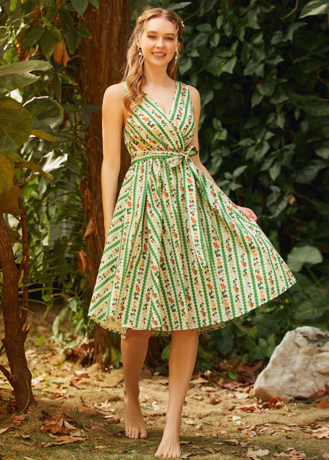 Instant Energy Imiteret Wrap-kjole-5