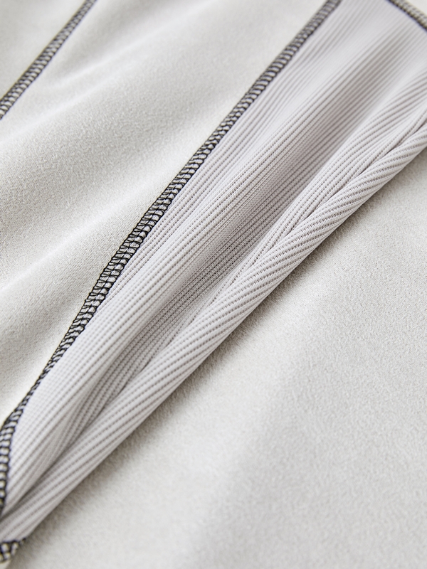 Men's Distressed Stitch Detail Splice Long Sleeve Tee-3