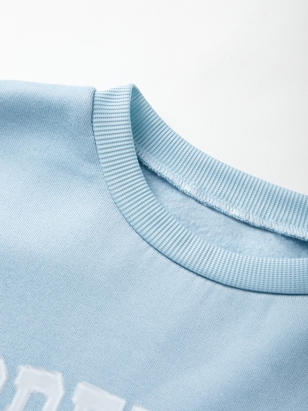 Men's Vintage Letter Print Crew Neck Sweatshirt-3