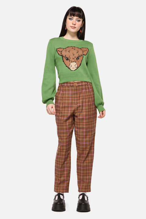 Græssende ko striktrøje-3