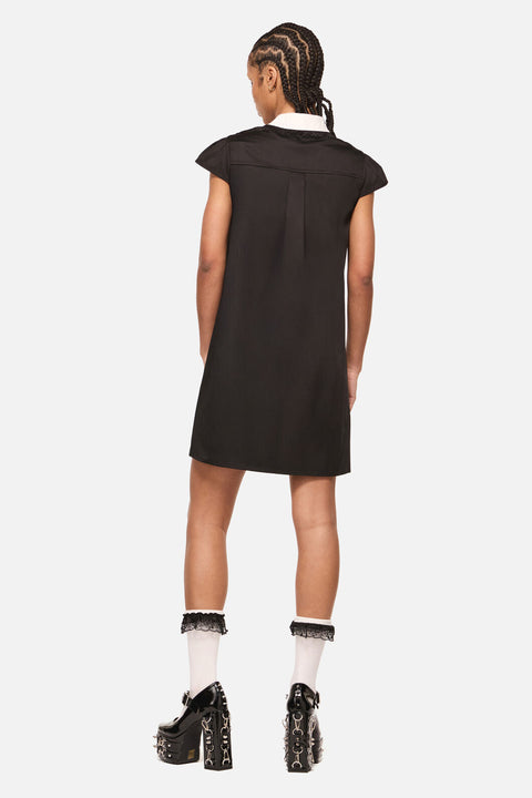 Seance Kontrast Goth Minikjole-3