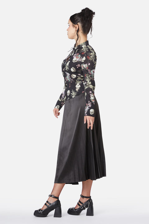 Memento Mori Printed Bluse-3