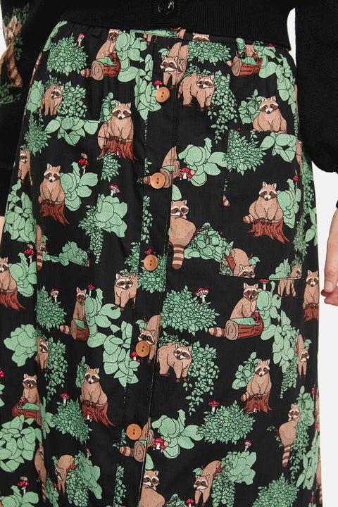 Haus Of Raccon Print Nederdel-1