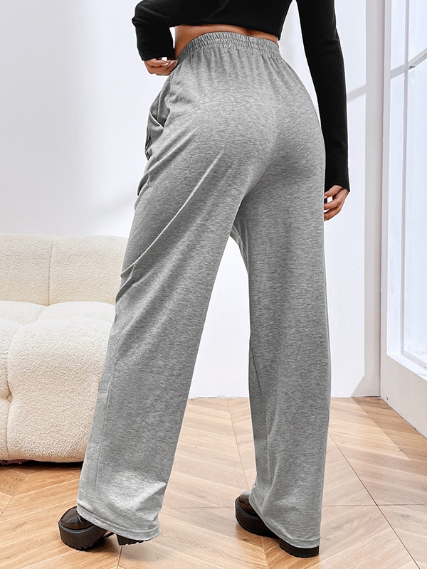 Cross Print Drawstring Sweatpants-3