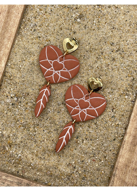 Drømmefanger-øreringe med hængelås-1