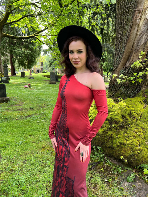 Elspeth - Behagelig Cathedral Maxikjole-5