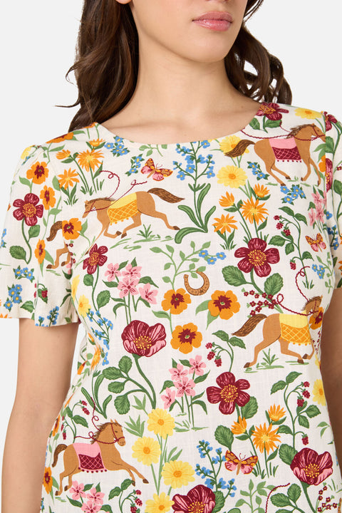 Fancy Horses kortærmet top-1