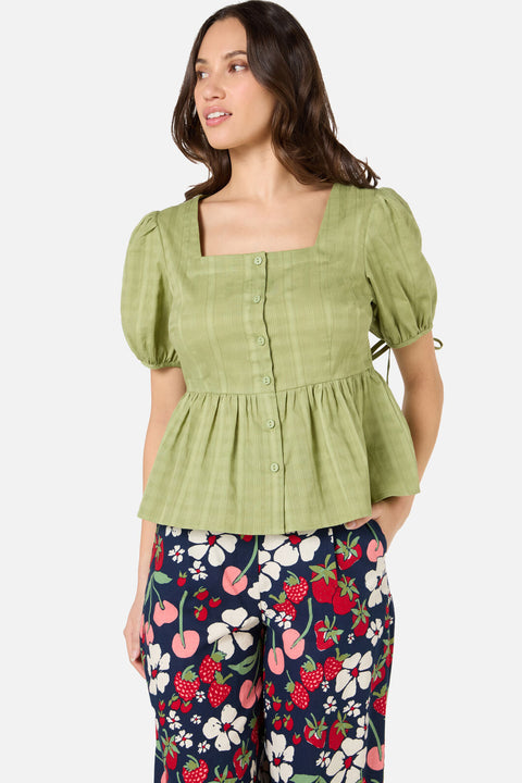 Eveleigh Peplum Top-6