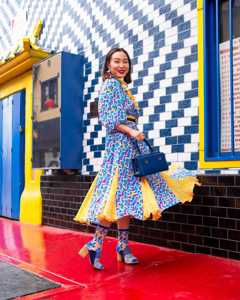 Blåbær Ruffle Transparent Crew Sok-6