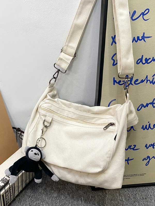 Cartoon Pendant Vintage Shoulder Bag-3